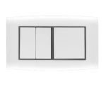 مفتاح كهرباء ثلاثى دركسيون 10 امبير أمنية الفنار مقاس 14×7 سم اللون ابيض بحلقة سوداء