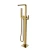 Floor Standing Shower Mixer With Movable Handle 107.3×27.5×21 cm, Shiny Gold