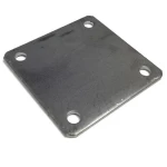 Square Steel Base Plate Thickness 8 mm Size 12 × 12 mm