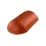 نهاية زاوية قرميد خرساني، أبعاد 485x240 مم، لون الأحمر المطفي اللمعة | الديار العتيقة