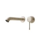 Wall Mounted Hidden Washbasin Faucet Height 4.65 cm, 4.65 cm Wide, Matt Nickel