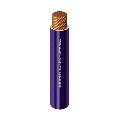 Single Core Flexible Copper Cable PVC 70 ºC Insulation 1 mm² 600/1000 Volt 300 Feet Violet | Al Fanar