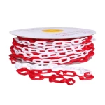 Plastic barrier chain  white×red color weight 6kg          