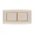 Electrical light switch 2 gang 10 Amp Omnia Alfanar Size 14 × 7 cm Color Gold with Gold Ring