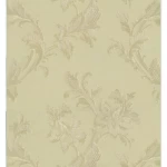 ورق حائطي ايطالي ورود مقاس 10 م× 0.73 م، لون بيج، موديل 56809 