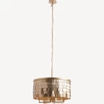 Luxurious gold terracotta ceiling pendant, dimensions 61x61x143.8 cm