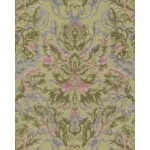 ورق حائط ايطالي لون اخضر تصميم كلاسيك، مقاس 10 م×1.06 م، موديل 81689