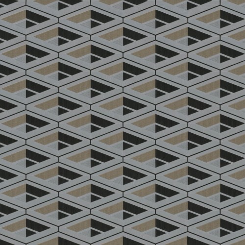ورق جدراي هندسي لون رمادي 10 م × 0.70 م، موديل Z76006 | شركة بالبيد للديكور