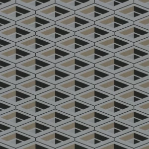 Geometric Wallpaper Gray 10m x 0.70m, Model Z76006 | Balbaid Decor Company