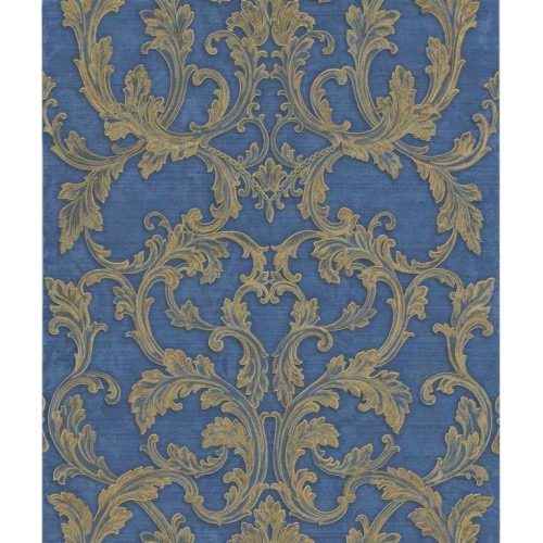 Italian Wallpaper 10m x 0.73m Navy Blue, Model 24031 | Balbaid Decor Company