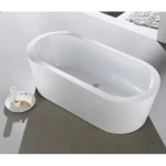 White Portable Bathtub Classic Design, Size 140×75 cm