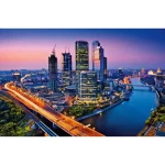 Wall mural for decoration cities design, Size 175 cm × 115 cm, blue color