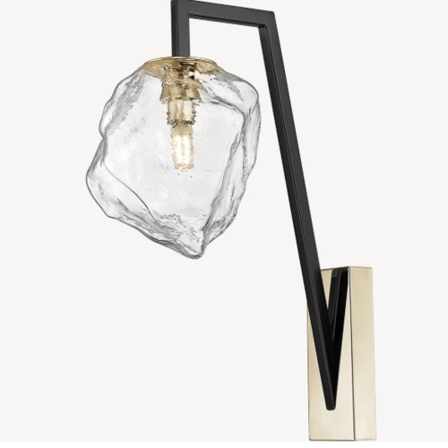 Modern Wall Light 15 cm Length, 32 cm Width, 2.3 kg Weight, Black | Gold | Abyat Company