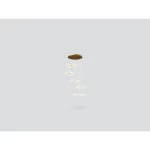 إضاءة معلقة شمسية، لون ذهبي، طول 2500 مم، عرض 500 مم، ليد 25 واط، 3000 كلفن