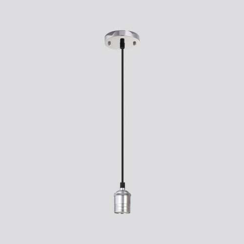 Modern Hanging Light 40x60 mm Silver, Cable 150 cm, Single Bulb | 