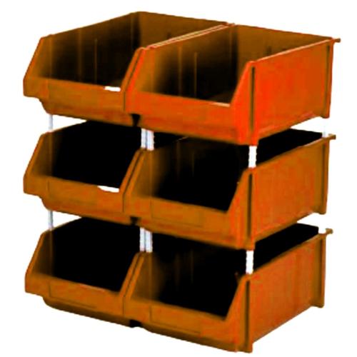 HDPE Plastic Storage Bin 35×20×18 cm, 15kg Capacity, Orange | AL-FURIDI FACTORY FOR PLASTIC INDUSTRIES