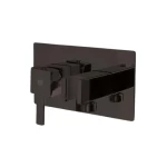 خلاط شطاف نحاس مرفق معه حامل، الضغط 15 بار، الأبعاد 16.8×8×13.2 سم، لون تيتانيوم لامع