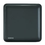 مفتاح مفرد دركسيون 10 امبير، اسود، 86×86 مم، 250 فولت، ماركة سيمنز (دلتا سيتا)