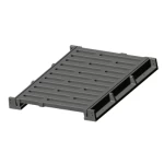 شبك تصريف مياه طولية حديد زهر مقاس 415 ملم  حمولة   40 طن لون رمادي | سعودي كاست