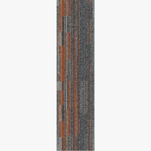 شرائح موكيت مكتبي 100×25 سم، سمك 7 ملم، برتقالي غامق، مع عزل PVC | YT-59250374