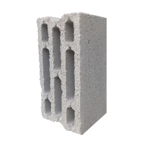 بلوك بخار اسمنتي 8 فتحات 20×20×40 سم، لون رمادي | معيار