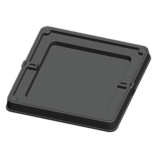 Ductile Iron Recessed Manhole Cover 600×600 mm Square, 40 Tons Load | Saudi Cast Company