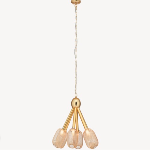 Toro Pendant Light 60x60x145 cm Gold Color | Abyat Company