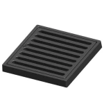 Cast Iron Gully Grating Size 225×225 mm, Square Shape,  1.5 Tons Load  Gray Color | Saudi Cast Factory