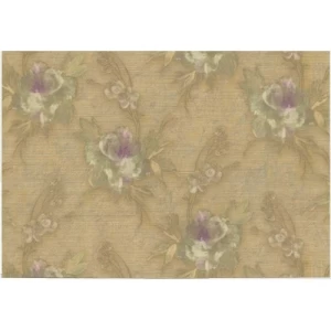 Italian Wallpaper Dark Beige Floral Design 10mx0.73m, Model 81130 | Balbaid Decor Company