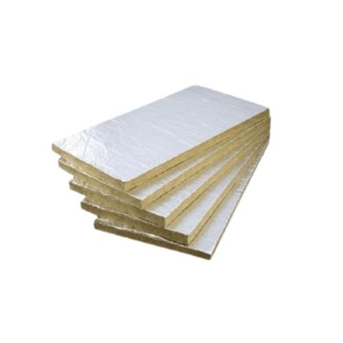 Rock Wool Laminated with Metallized Aluminum Foil 1200x600 mm, Density 150kg/m3 | Saudi Rock Wool