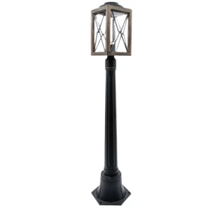 Outdoor Lighting Pole 104x14 cm, Black Color | Matkel Store