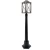 Outdoor Lighting Pole for External Spaces, Size 104x14 cm, Black Color