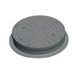 غطاء منهول  حديد زهر 750 ملي، دائري الشكل   40 طن  لون رمادي | مصنع سعودي كاست