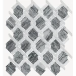 Gloss Mosaic Tiles Size 31.9×28 cm, Gray Color, Fluro Design | Abyat Company