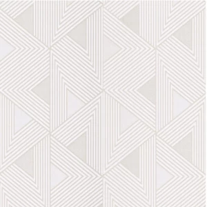 Belgian Wallpaper Geometric Design 10 m x 0.53 m White Color | Abyat Company