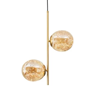 Decorative Ceiling Light 52x34x200 cm Minimal Design Golden Color | 48211