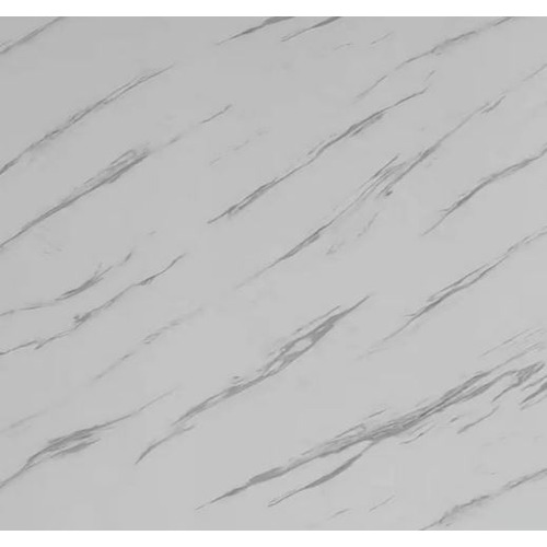 Marble Alternative Decoration Panel 290 × 122 cm White with Grey Veins Rectangle | Luxury line