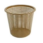Polyethylene Plastic Trash Bin, 5 Gallon Capacity, Dimensions 30x35 cm, Brown Color, Model GGR1H