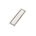 صفاية تصريف مستطيلة، حجم 30×6 سم، لون فضى 