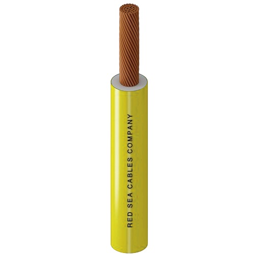 Flexible Copper NYA Electrical Wire 150mm2, 1000V, PVC 90°C Insulation, Yellow, 100 Yards | RESCAB