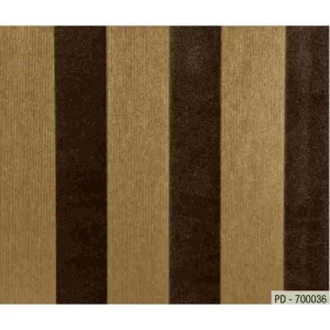 Striped Wall Covering Brown with Beige, 10m Length x 1.06m Width | Balbaid Decor Company