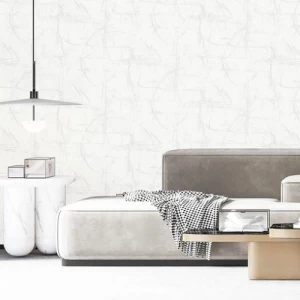 Patterned Wallpaper 15.6m×100cm Off White Color | Luxury line