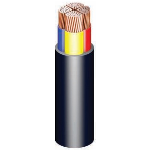 كابل نحاس 4×35 مم2 مجدول 600/1000 فولت عزل XLPE غلاف PVC | مجموعة كابلات الرياض