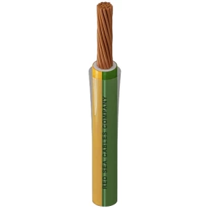 Stranded Copper American Building Wire 14 AWG 600V PVC Nylon Green/Yellow 500ft | RESCAB
