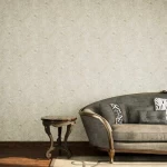 Leaf-patterned Design Wall Covering, Length 10 m, Width 50 cm, ivory Color