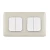 10 Amp Light Switch 4 Gang 1 Way, Champagne Color, 7×14cm, 250V | Spectra