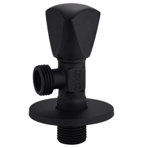 German Brass Angle Shut-Off Valve 1/2 inch Matte Black | Alsaggaf company