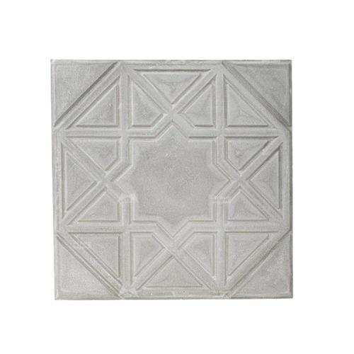Cement Flooring Tiles 40x40x4 cm Gray, Islamic Design | Al Wasad Industrial Company