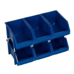 صندوق رفوف بلاستيك أزرق، مقاس 24×15×13 سم، مساحة تخزين 10 كلغم، موديل 53FWL