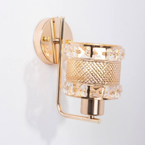 Classic Wall Lamp 20 cm Height, 10 cm Width, Gold Color | 36147